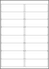 Blank A4 label sheets - 99.1x34 mm 
