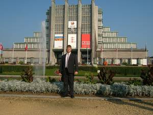 James Malone at the Brussels Exhibition Centre